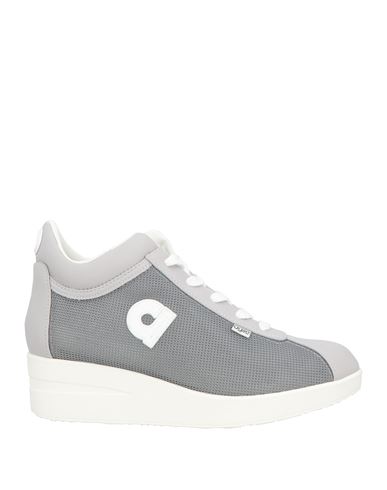 Agile By Rucoline Woman Sneakers Grey Size 9 Textile Fibers, Leather In Gray