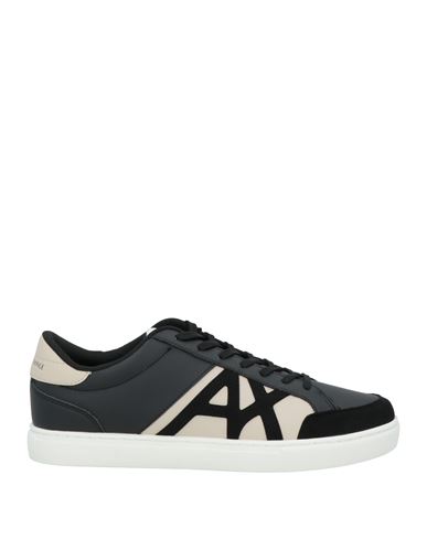 Armani Exchange Man Sneakers Black Size 9 Polyester, Polyurethane In Black