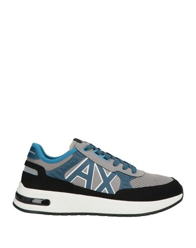 Armani Exchange Man Sneakers Grey Size 9 Polyester, Polyurethane In Gray