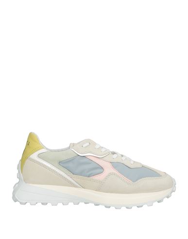 Date D. A.t. E. Woman Sneakers Light Grey Size 7 Leather, Textile Fibers In Multi