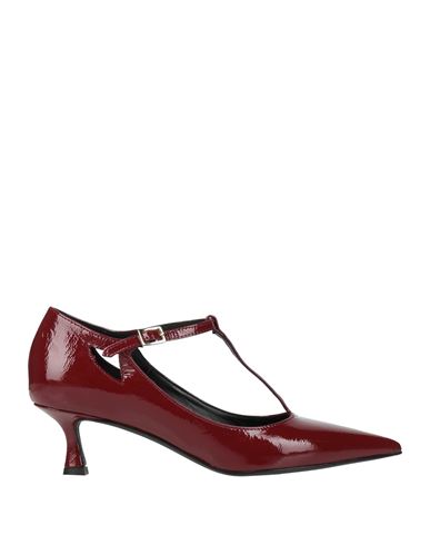 Ranyé Woman Pumps Red Size 6 Leather In Red