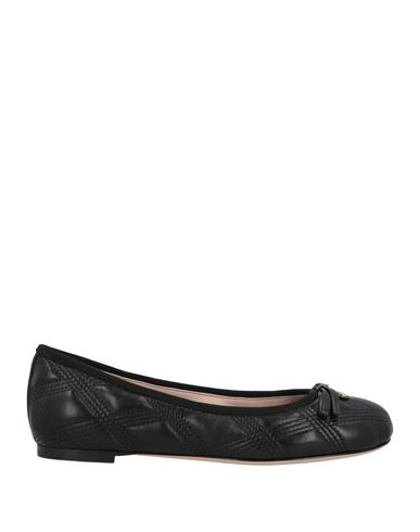 Valentino Garavani Woman Ballet Flats Black Size 8 Leather In Black
