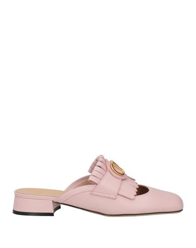 Valentino Garavani Woman Mules & Clogs Light Pink Size 8 Leather In Pink