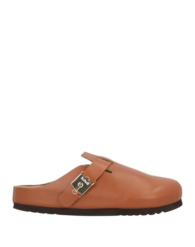 Scholl Woman Mules & Clogs Tan Size 8 Leather In Brown