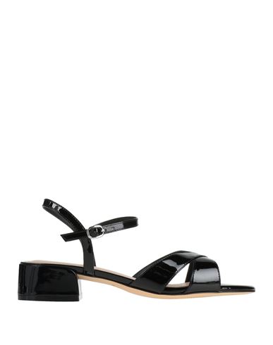 Stuart Weitzman Woman Sandals Black Size 7.5 Leather In Black
