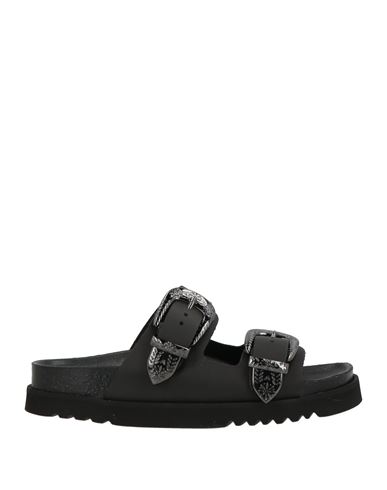 Scholl Woman Sandals Black Size 8 Leather