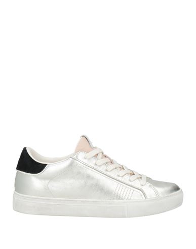 Crime London Woman Sneakers Silver Size 7 Leather In Silver