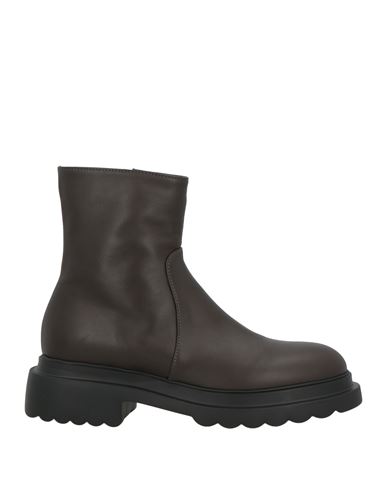 Pomme D'or Woman Ankle Boots Dark Brown Size 8 Calfskin In Brown