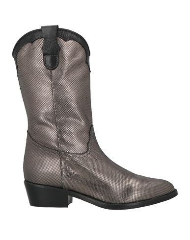 Duccio Del Duca Woman Boot Charcoal Size 8 Leather In Gray