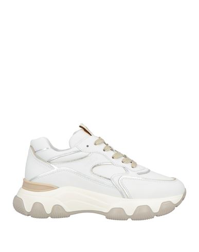 Hogan Woman Sneakers White Size 6.5 Leather In White