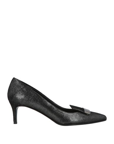Pavin Woman Pumps Charcoal Size 8 Leather In Gray