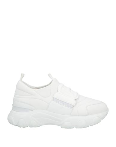 Hogan Woman Sneakers White Size 7.5 Leather, Textile Fibers In White
