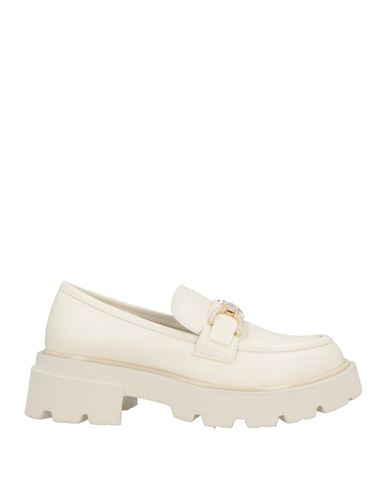 Tosca Blu Woman Loafers Cream Size 8 Synthetisches Material In White