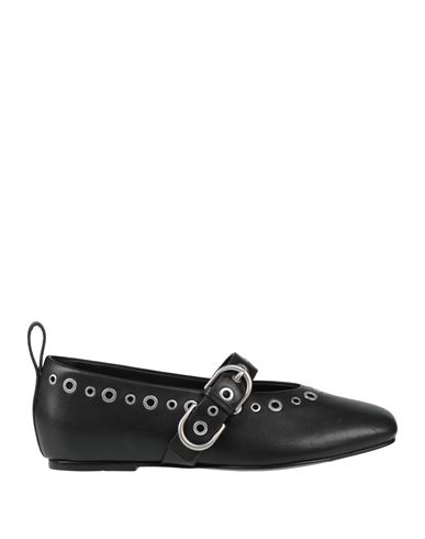 Rag & Bone Woman Ballet Flats Black Size 8 Leather In Black