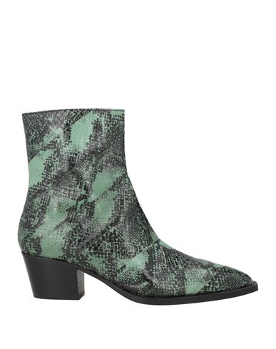 Maliparmi Malìparmi Woman Ankle Boots Light Green Size 6 Leather In Green