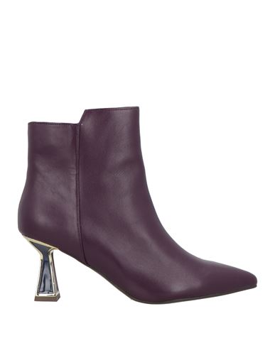 Menbur Woman Ankle Boots Dark Purple Size 10 Synthetisches Material In Purple