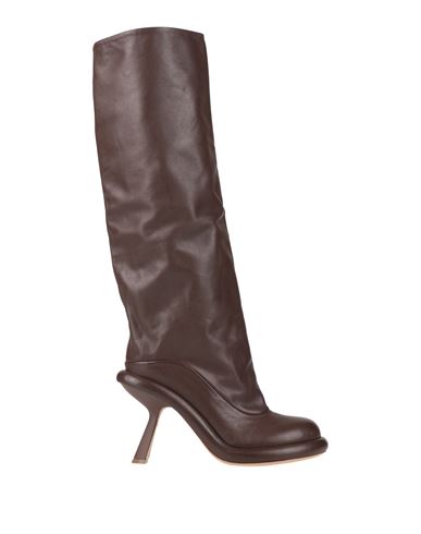 Vic Matie Vic Matiē Woman Boot Chocolate Brown Size 7 Leather In Brown