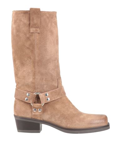 Anima Woman Boot Camel Size 11 Leather In Brown