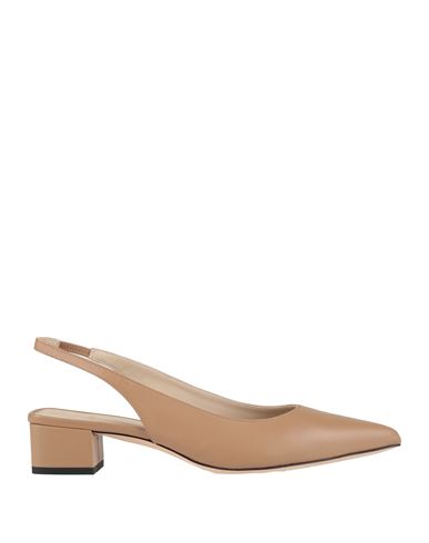 Theory Woman Pumps Sand Size 8 Leather In Brown