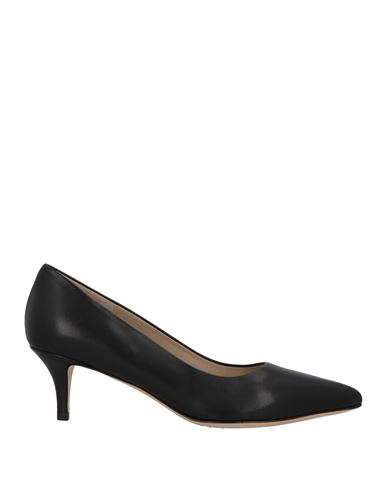 Theory Woman Pumps Black Size 7 Leather In Black