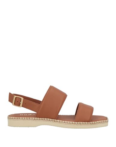 Hogan Woman Sandals Tan Size 7 Leather In Brown
