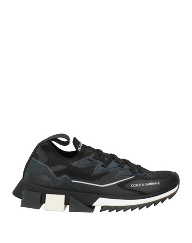 Dolce & Gabbana Woman Sneakers Black Size 5.5 Polyester, Viscose In Black