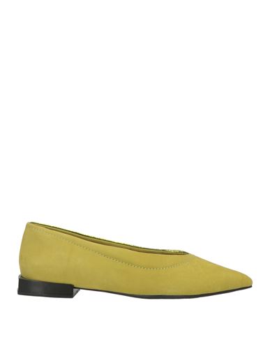 Vicenza ) Woman Ballet Flats Lime Green Size 8 Leather In Green