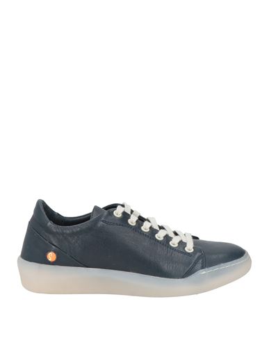 Softinos Woman Sneakers Navy Size 6 Leather In Blue