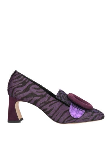 Vicenza ) Woman Loafers Purple Size 8 Leather