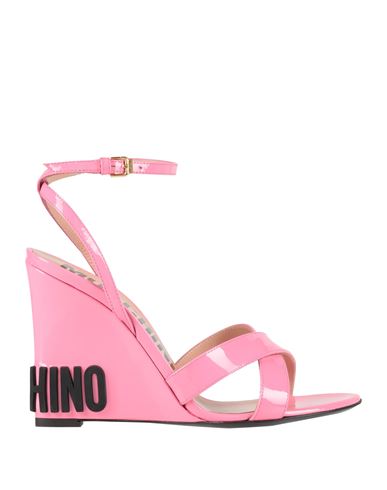 Moschino Couture Woman Sandals Pink Size 8 Leather In Pink