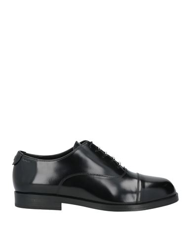 Bally Man Lace-up Shoes Black Size 9 Calfskin In Black