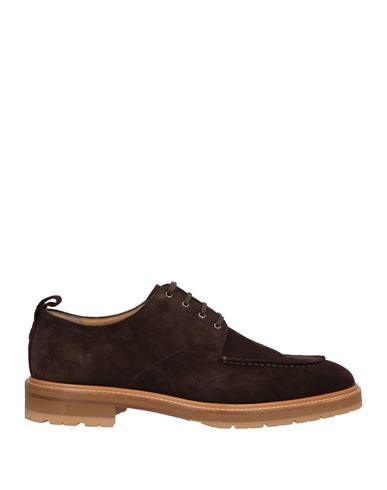 Bally Man Lace-up Shoes Dark Brown Size 9 Leather In Brown