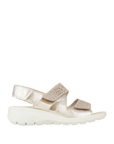 Enval Soft Woman Sandals Platinum Size 7 Goat Skin In Gray