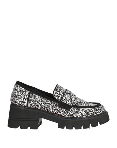Tosca Blu Woman Loafers Black Size 11 Textile Fibers In Black