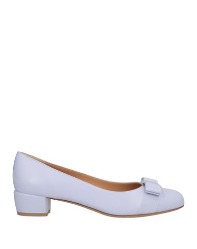 Ferragamo Woman Pumps Lilac Size 6.5 Lambskin In Purple