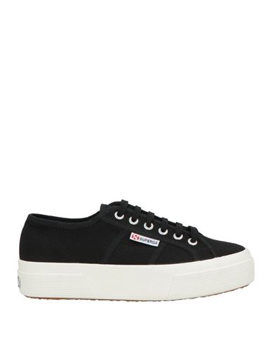 Superga Woman Sneakers Black Size 6.5 Textile Fibers In Black