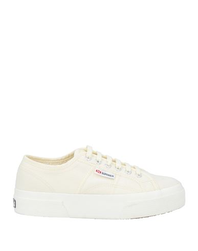 Superga Woman Sneakers Pastel Yellow Size 7 Textile Fibers In White