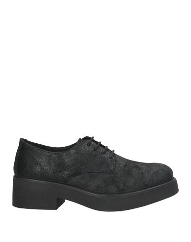 Igi & Co Woman Lace-up Shoes Black Size 8 Goat Skin In Black