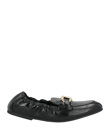 Ferragamo Woman Loafers Black Size 5.5 Lambskin In Multi