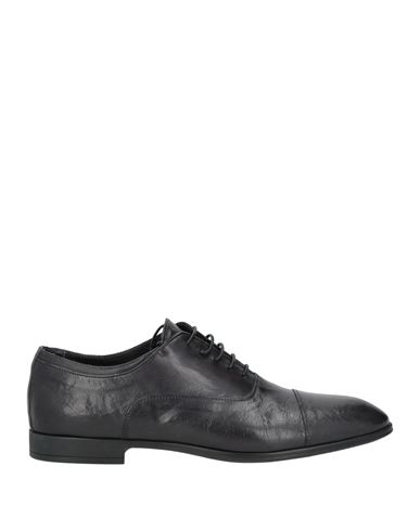 Corvari Man Lace-up Shoes Black Size 7 Leather In Black