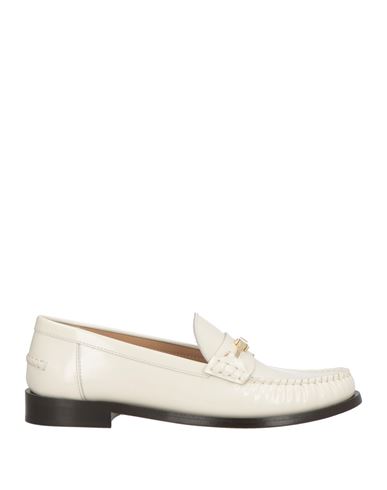 Ferragamo Woman Loafers Cream Size 7 Calfskin In Neutral