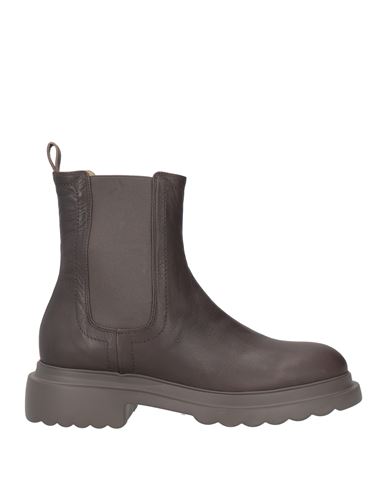 Pomme D'or Woman Ankle Boots Grey Size 8 Leather In Gray