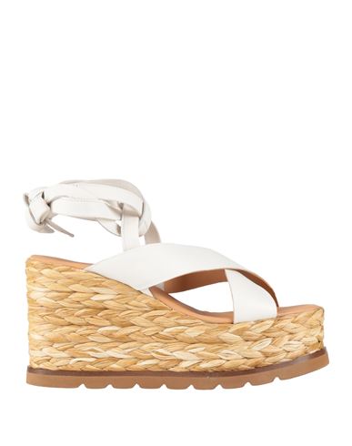 Elvio Zanon Woman Sandals White Size 11 Leather In White