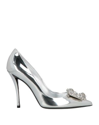 Roger Vivier Woman Pumps Silver Size 5 Leather In Silver