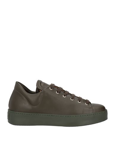 Pomme D'or Woman Sneakers Military Green Size 7.5 Leather In Green