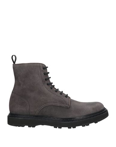 Officine Creative Italia Man Ankle Boots Charcoal Size 8 Soft Leather In Gray