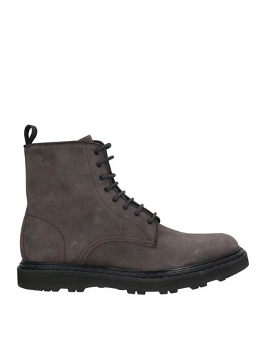 Officine Creative Italia Man Ankle Boots Charcoal Size 8 Soft Leather In Gray