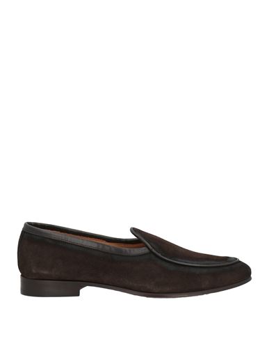 Zampiere Man Loafers Dark Brown Size 9 Leather In Brown