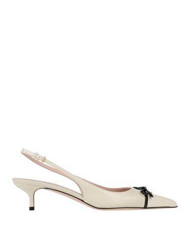 Valentino Garavani Woman Pumps Cream Size 10 Leather In White