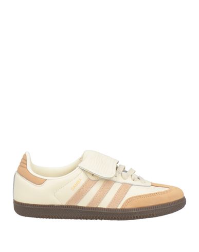 Adidas Originals Woman Sneakers Beige Size 6 Leather In Neutral